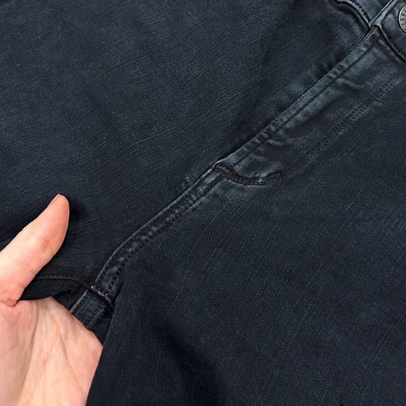 Agolde Sophie Hi Rise Skinny Jeans in Ruthless Dark Washed Black Blue Denim - Picture 5 of 14